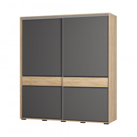 Шкаф-купе Крафт-10 крафт/графит в Урае - uraj.germes-mebel.ru | фото
