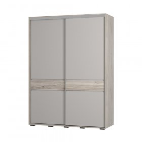 Шкаф-купе Крафт-10 ШКК-06 дуб смоки/кашемир в Урае - uraj.germes-mebel.ru | фото