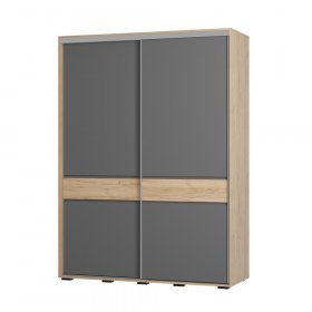 Шкаф-купе Крафт-10 ШКК-06 крафт/графит в Урае - uraj.germes-mebel.ru | фото