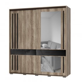 Шкаф-купе 2-х дверный Крафт-8 дуб каньон в Урае - uraj.germes-mebel.ru | фото