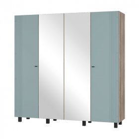 Шкаф 4-х створчатый Олива ШК-13 шарли бриз в Урае - uraj.germes-mebel.ru | фото
