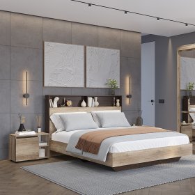 Спальный гарнитур Энигма дуб каньон/венге в Урае - uraj.germes-mebel.ru | фото