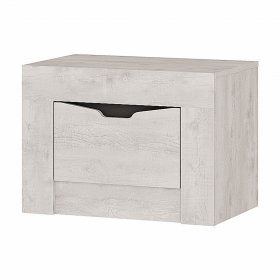 Прикроватная тумба Леонардо ТБ-25 Бетон пайн светлый/графит в Урае - uraj.germes-mebel.ru | фото