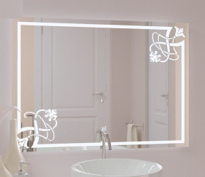 Зеркало в ванную Фаина с LED подсветкой в Урае - uraj.germes-mebel.ru | фото